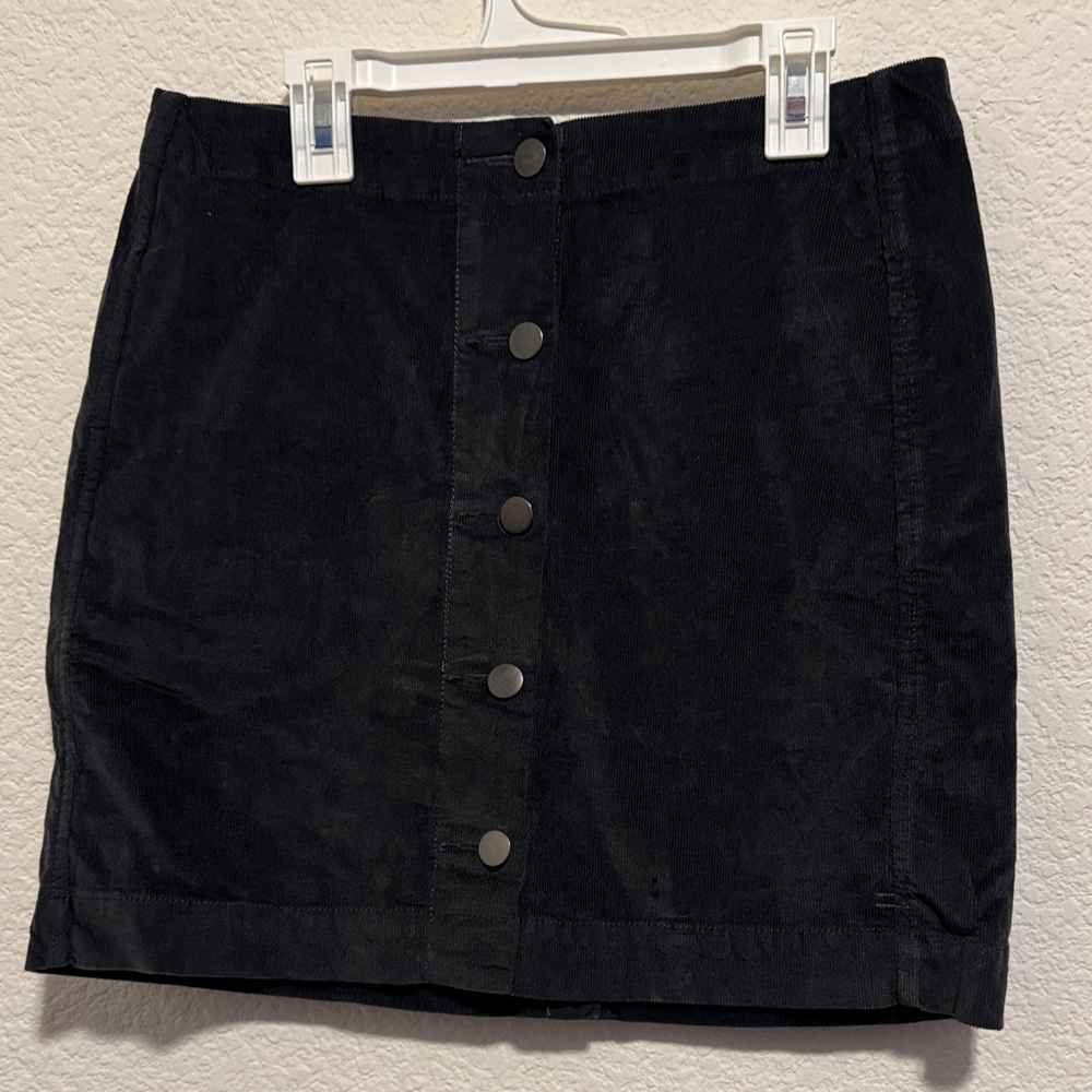 Toad&Co Button-Front curduroy Mini Skirt